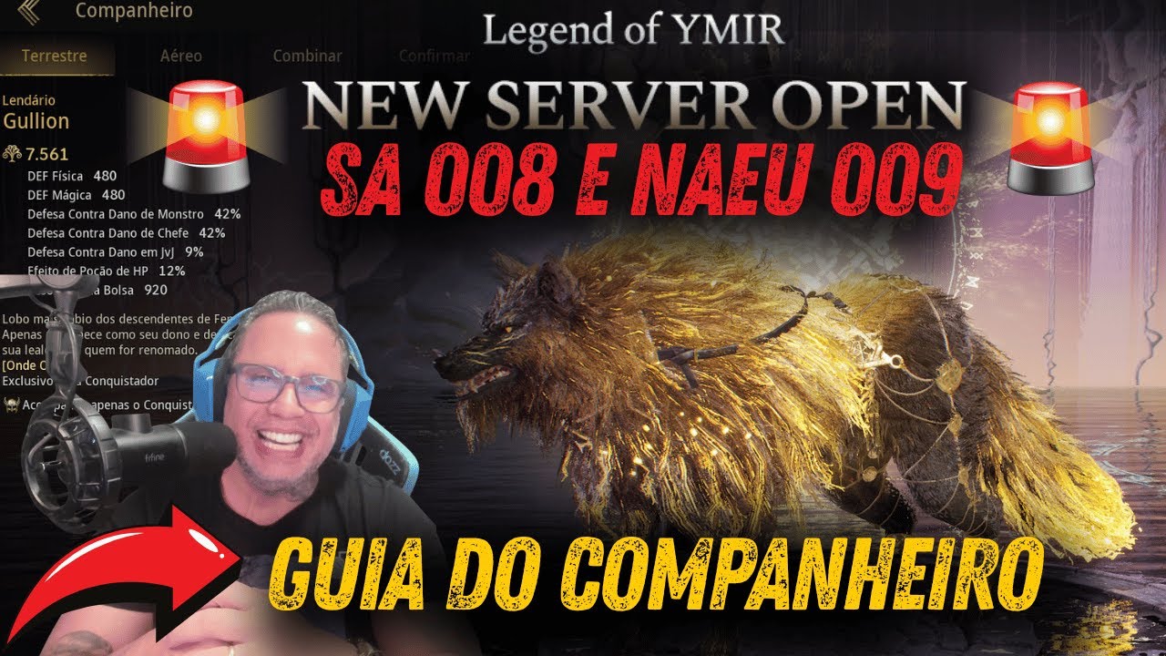 LEGEND OF YMIR - CHEGOU! NOVO SERVER SA 008 E NA 009 + GUIA COMPLETO DE COMPANHEIROS !