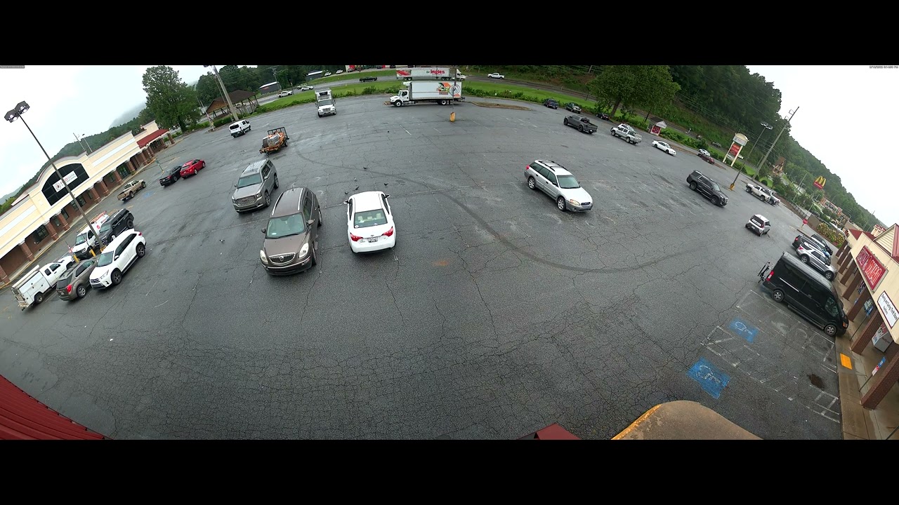 Debbie Collier Raw Surveillance Footage  4K - Parking Lot Family Dollar