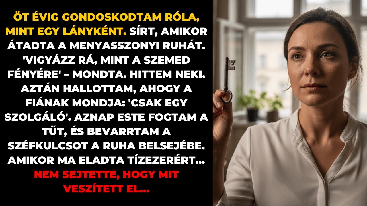 Anyósom eladta a menyasszonyi ruhámat. Nem sejtette, hogy a széfkulcsot belevarrtam