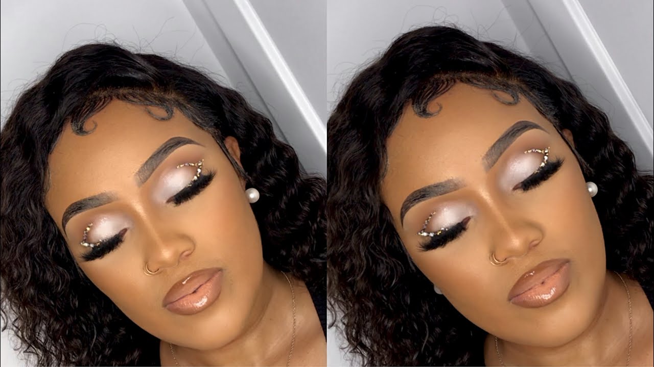 Glitter Cut-Crease Prom Makeup | Client Makeup Tutorial