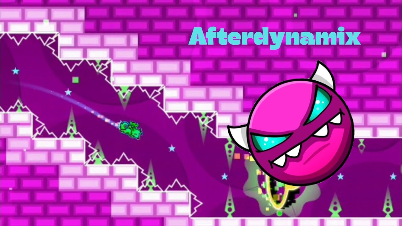 Afterdynamix 100% (Demon) by: FenxGMD. Geometry Dash 2.207
