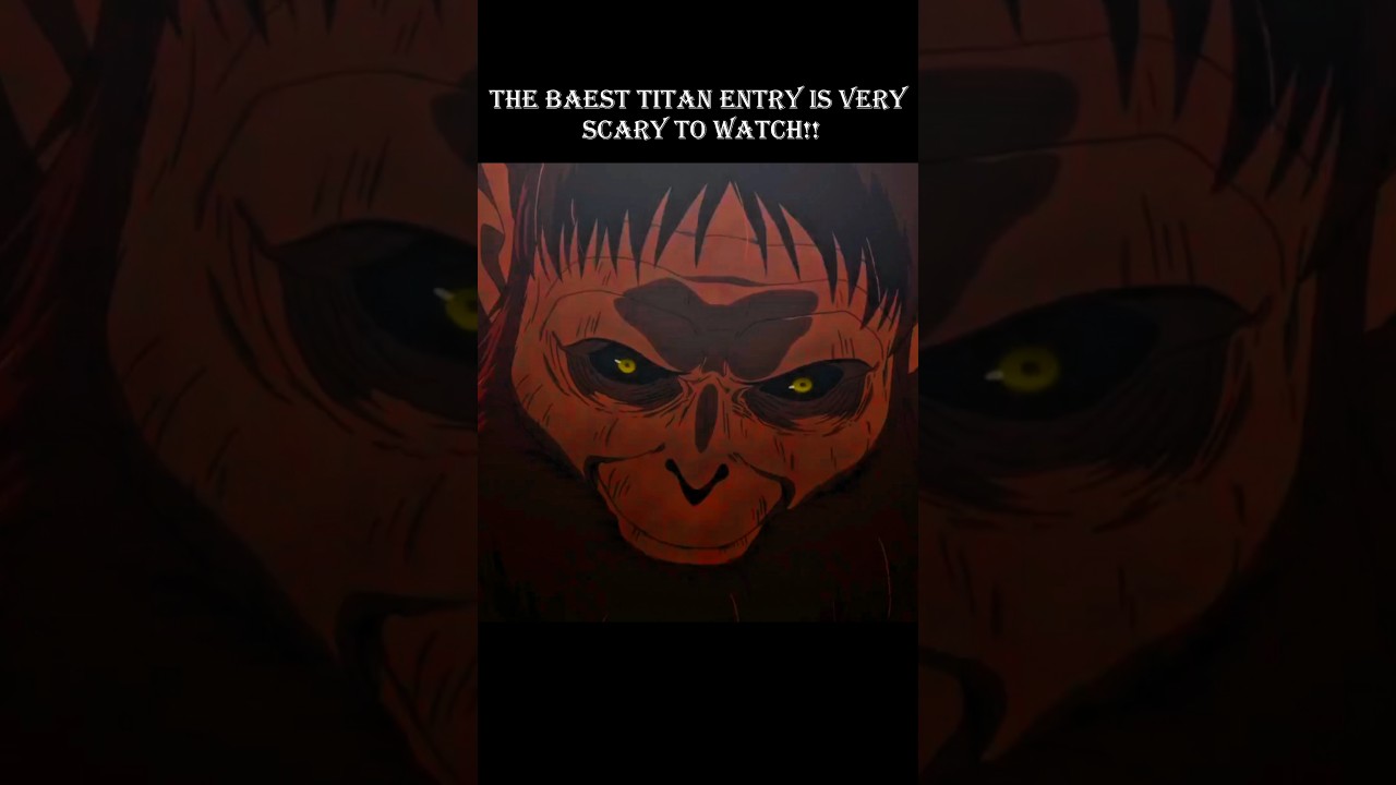 The first entry of Beast Titan at ending of the season | #aot #beasttitan