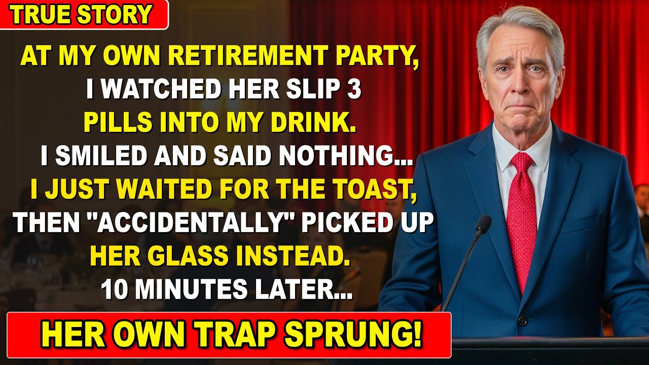 At My Retirement Party, My Daughter-in-Law Slipped Something into My Drink—But I Saw It