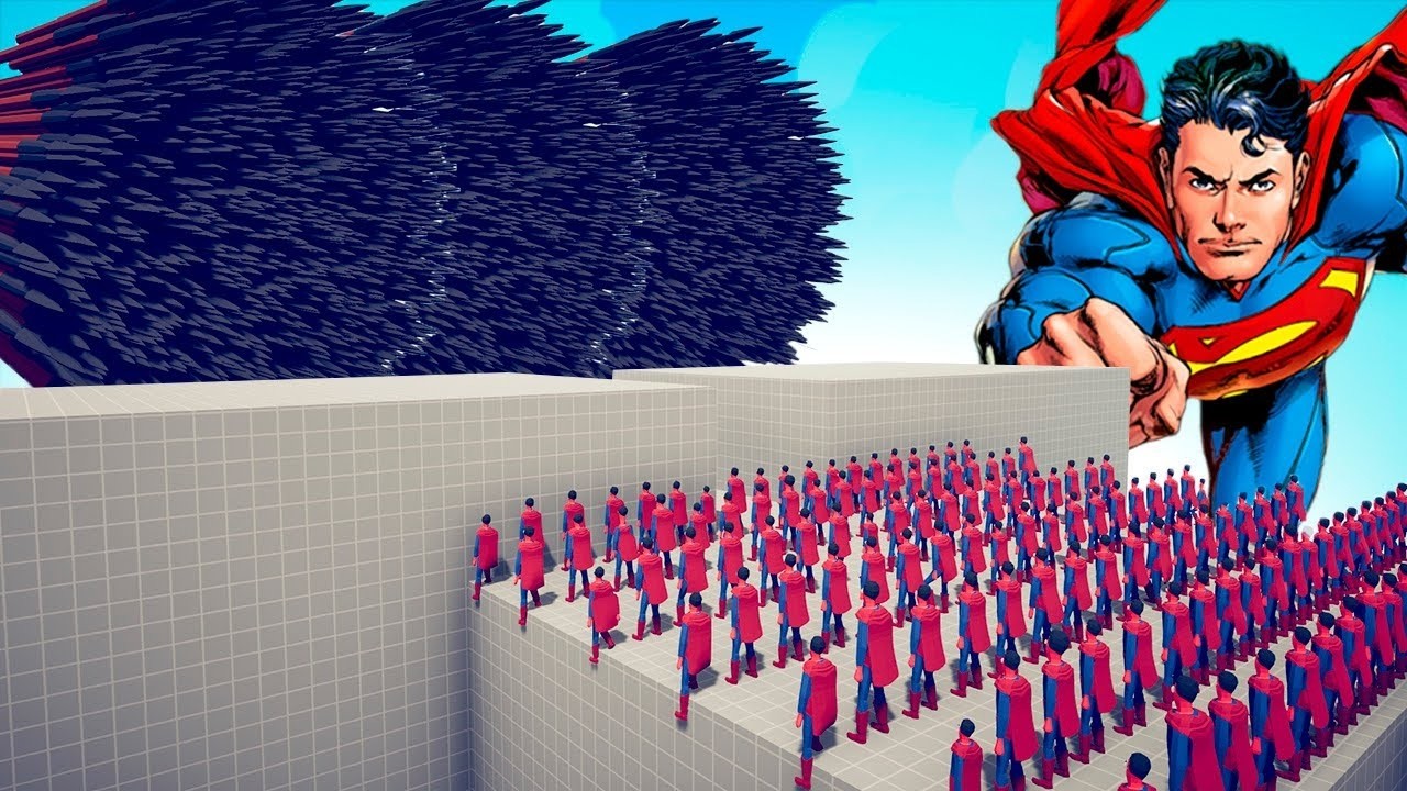 100x SUPERMAN + GIANT vs EVERY GOD - Totally Accurate Battle Simulator TABS