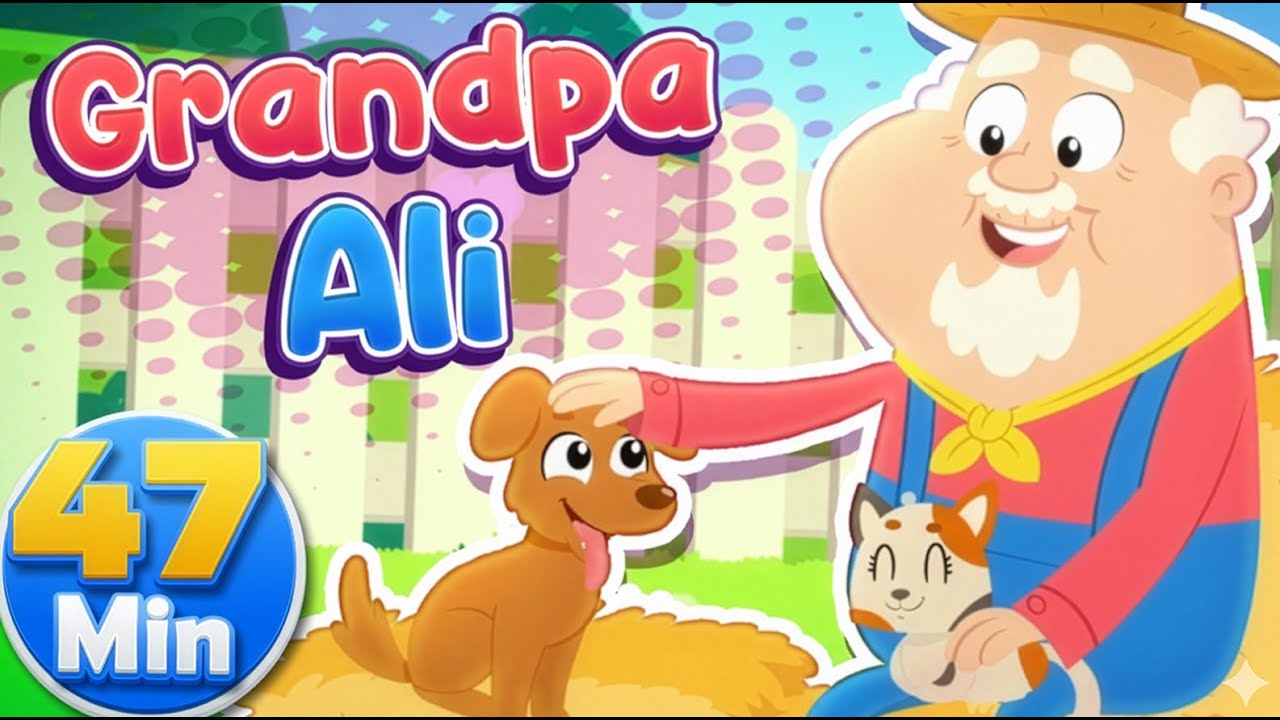 Grandpa Ali  and more nursery rhymes and kids songs - Hudhud English