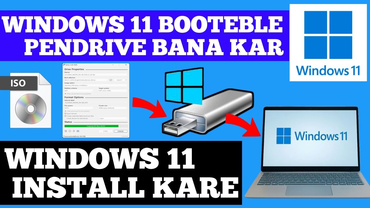 Windows 11 Install करने का सबसे आसान तरीका | Bootable Pendrive बनाएं