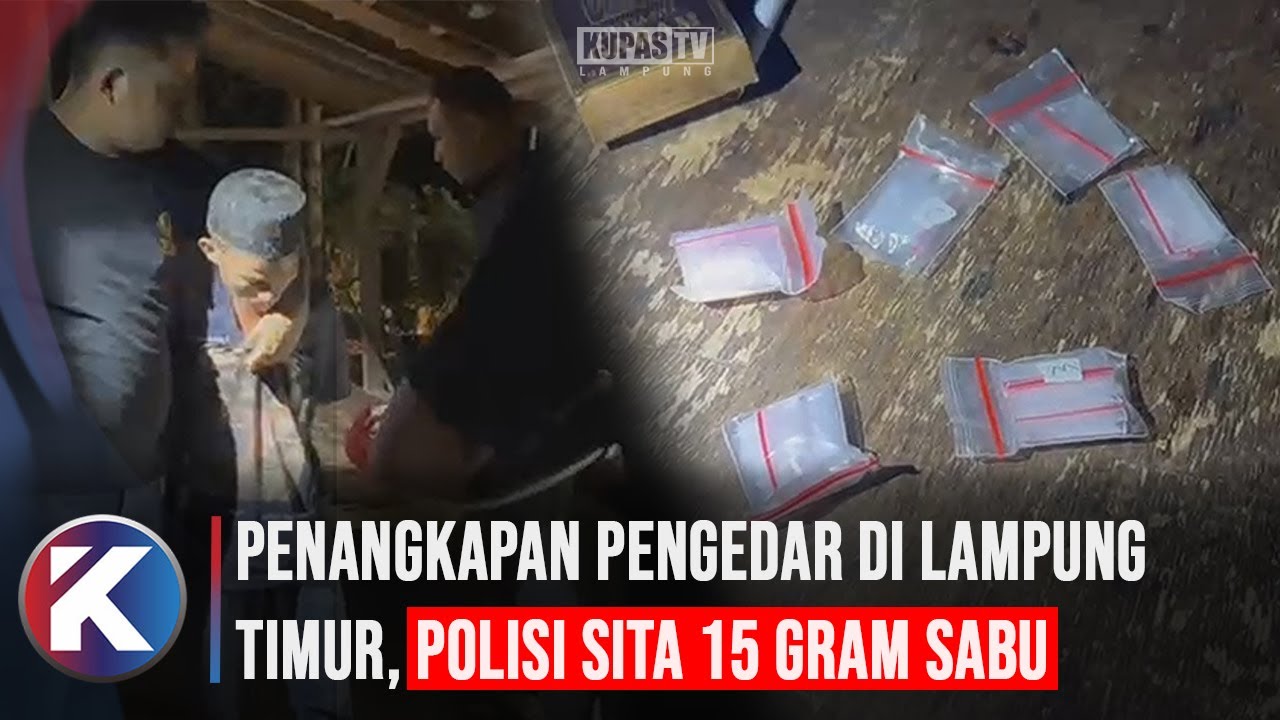 Polisi Sita 15 Gram Sabu dari 4 Terduga Pengedar di Lampung Timur