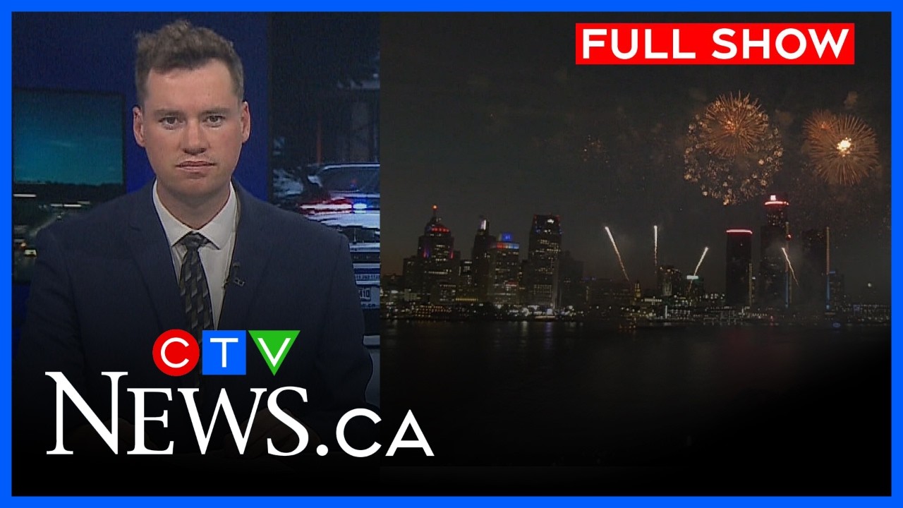 Аресты в Детройте в ночь фейерверков | CTV News Windsor в 23:00, вторник, 23 июня 2026 г.
