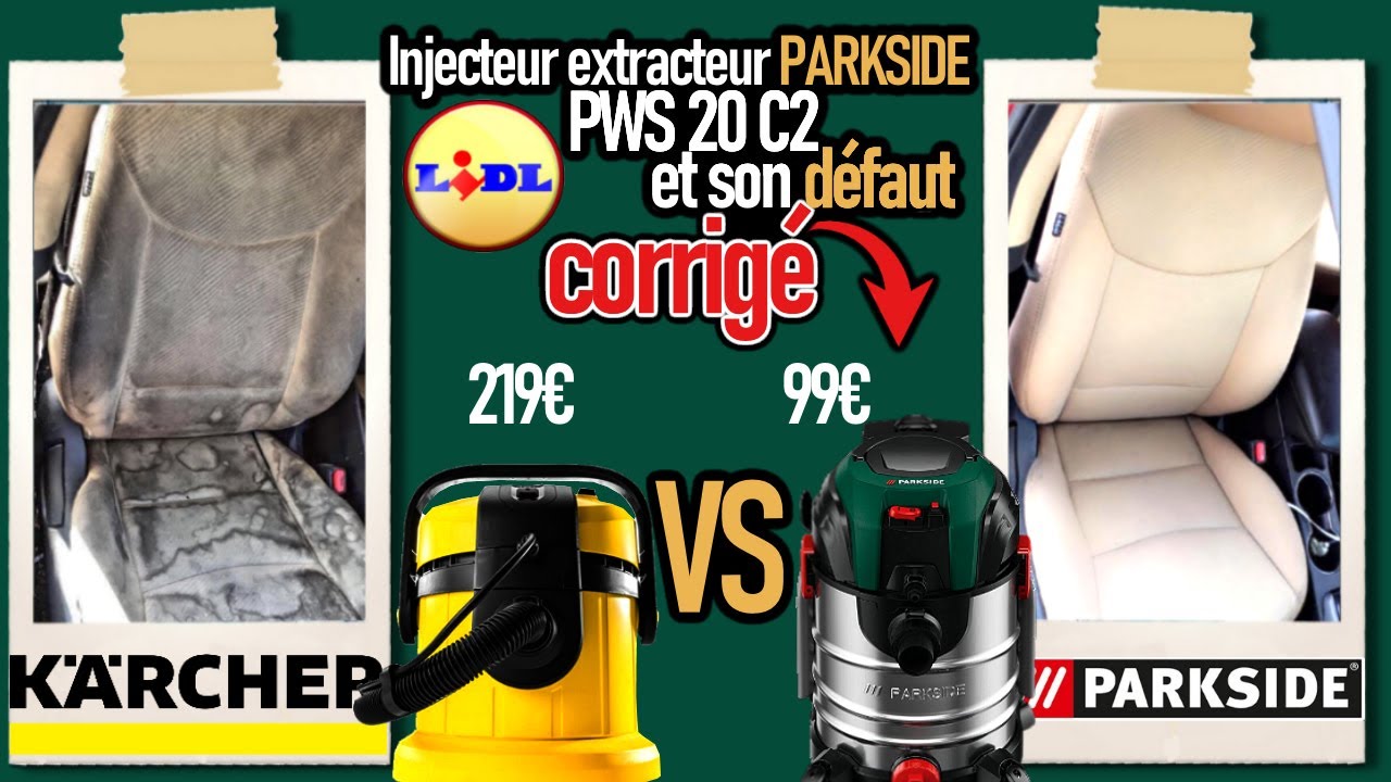 LIDL. INJECTEUR EXTRACTEUR PARKSIDE  ET SON DEFAUT ....!!!