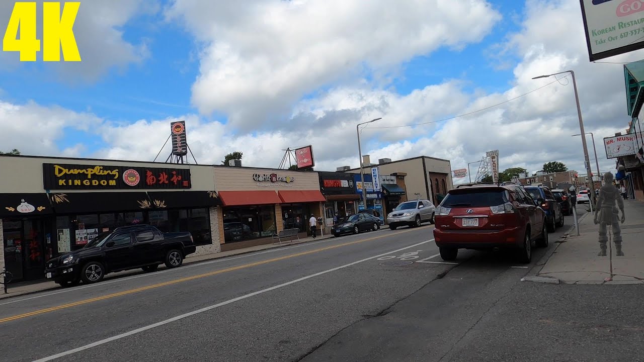 4K Walk in Massachusetts - Kenmore Square to Allston