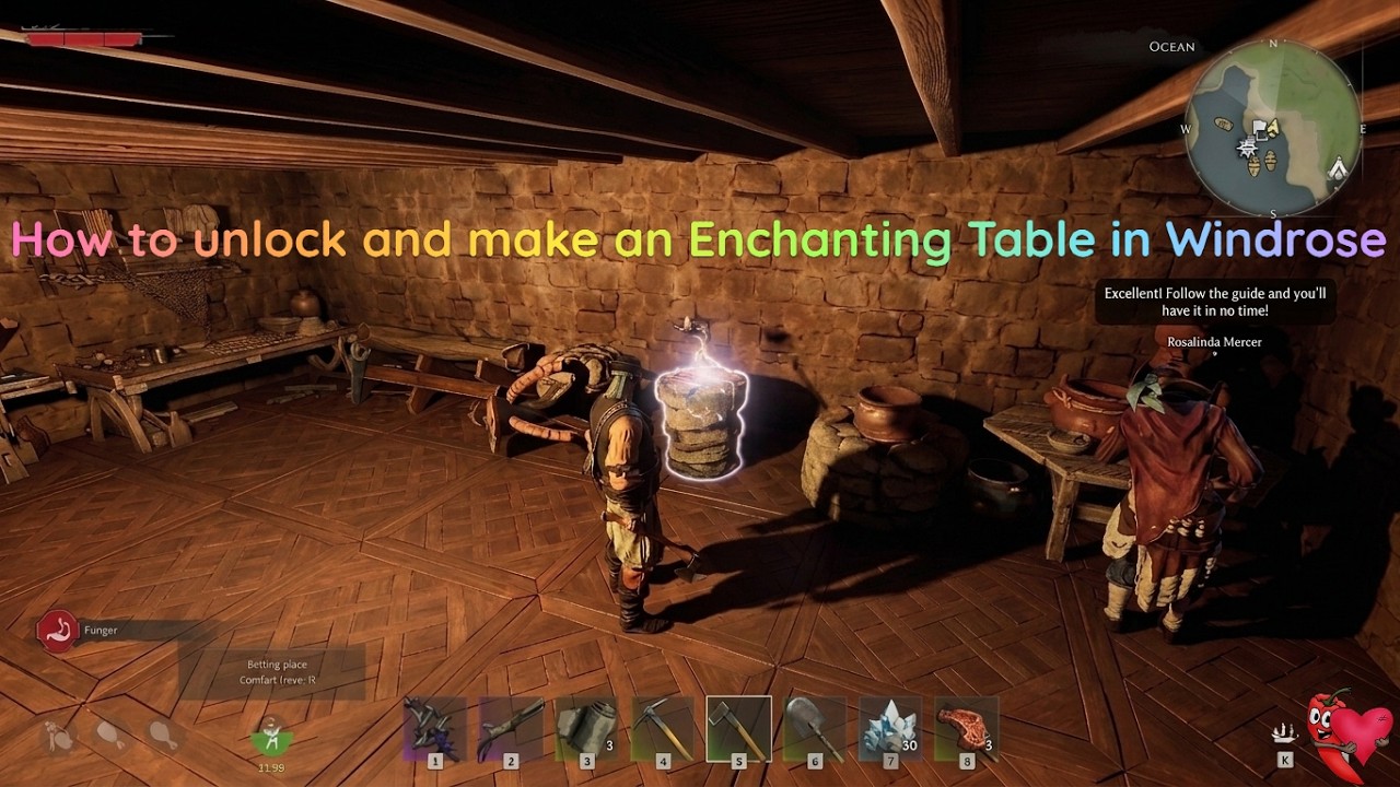 How to unlock and make an Enchanting Table in Windrose