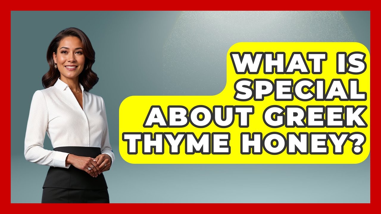 What Is Special About Greek Thyme Honey? - Talking Greece