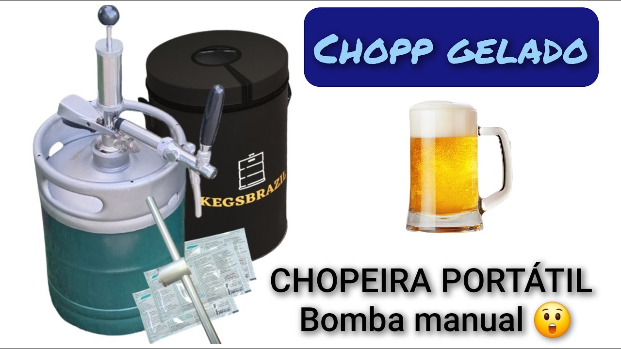 Chopeira portátil sem co2 com bomba manual