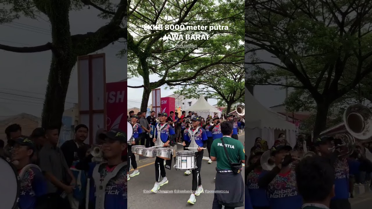 LKKB 8000 Meter Putra Jawa barat PON Sumut 2024 #cabor #drumband #pdbi #marching #jabar #2024 #pon