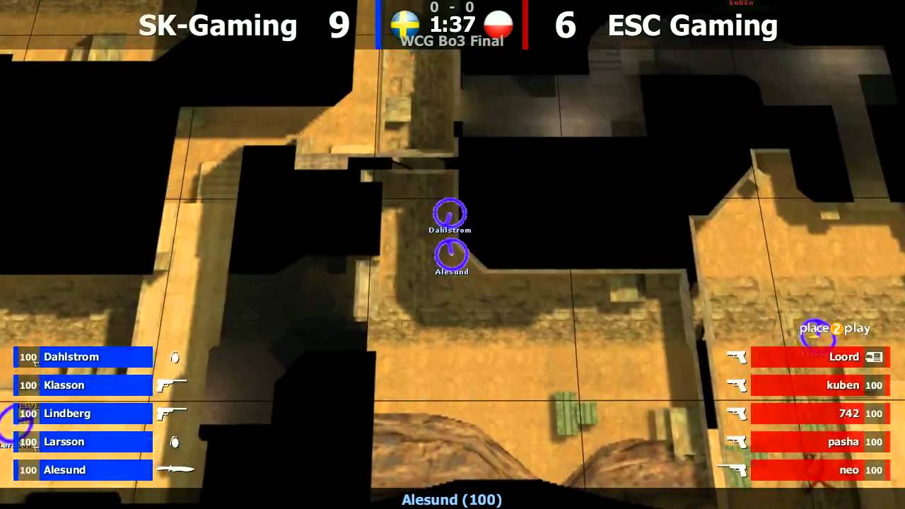 WCG Final : ESC vs. SK @ dust2