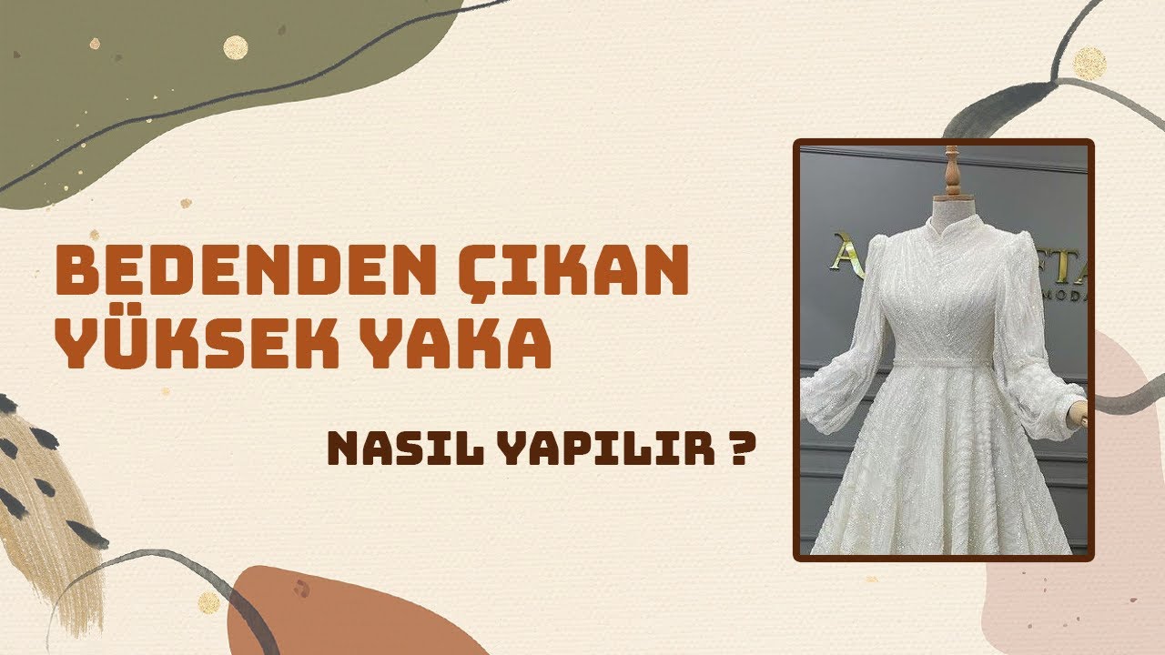 Bedenden Çıkan Yüksek Yaka Kalıbı || Modelistlik Dersleri