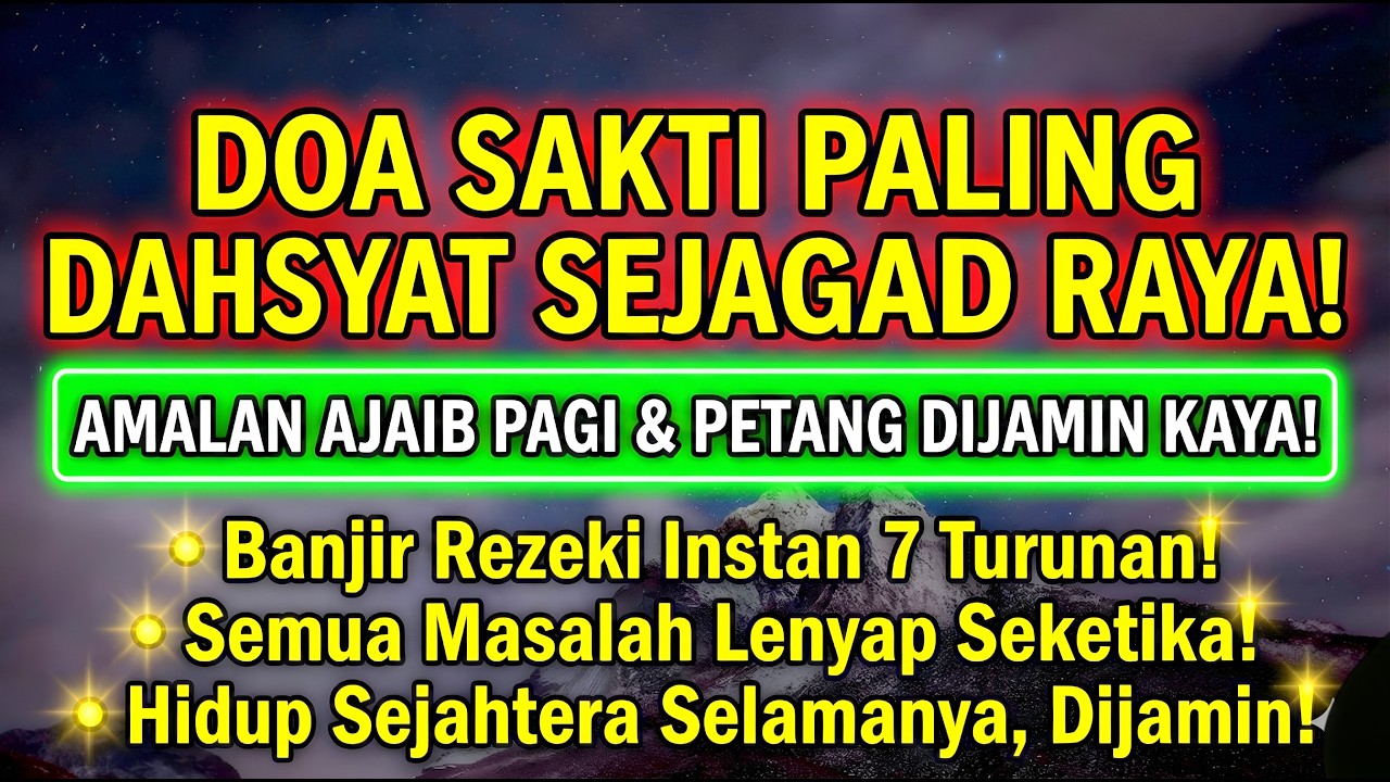 Doa Nabi Sulaiman Kekayaan & Pelunas Hutang - Amalan Jalur Langit Paling Mustajab– AQL