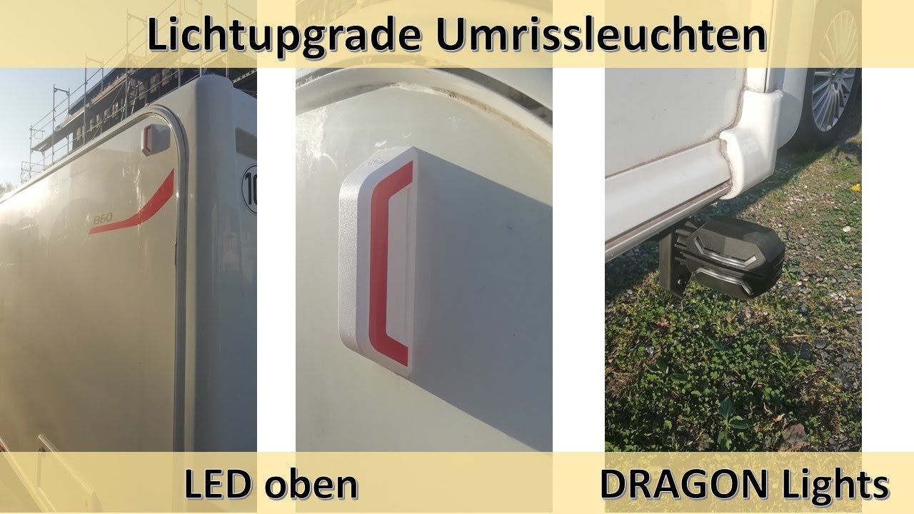 Lichtupgrade an unserem englischen Wohnwagen. Besser erkennen vor allem bei Nacht