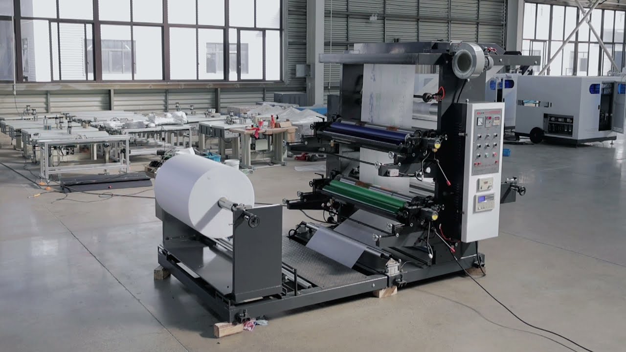 ZXH-C21200 Non woven 2 color flexo printing machine explanation