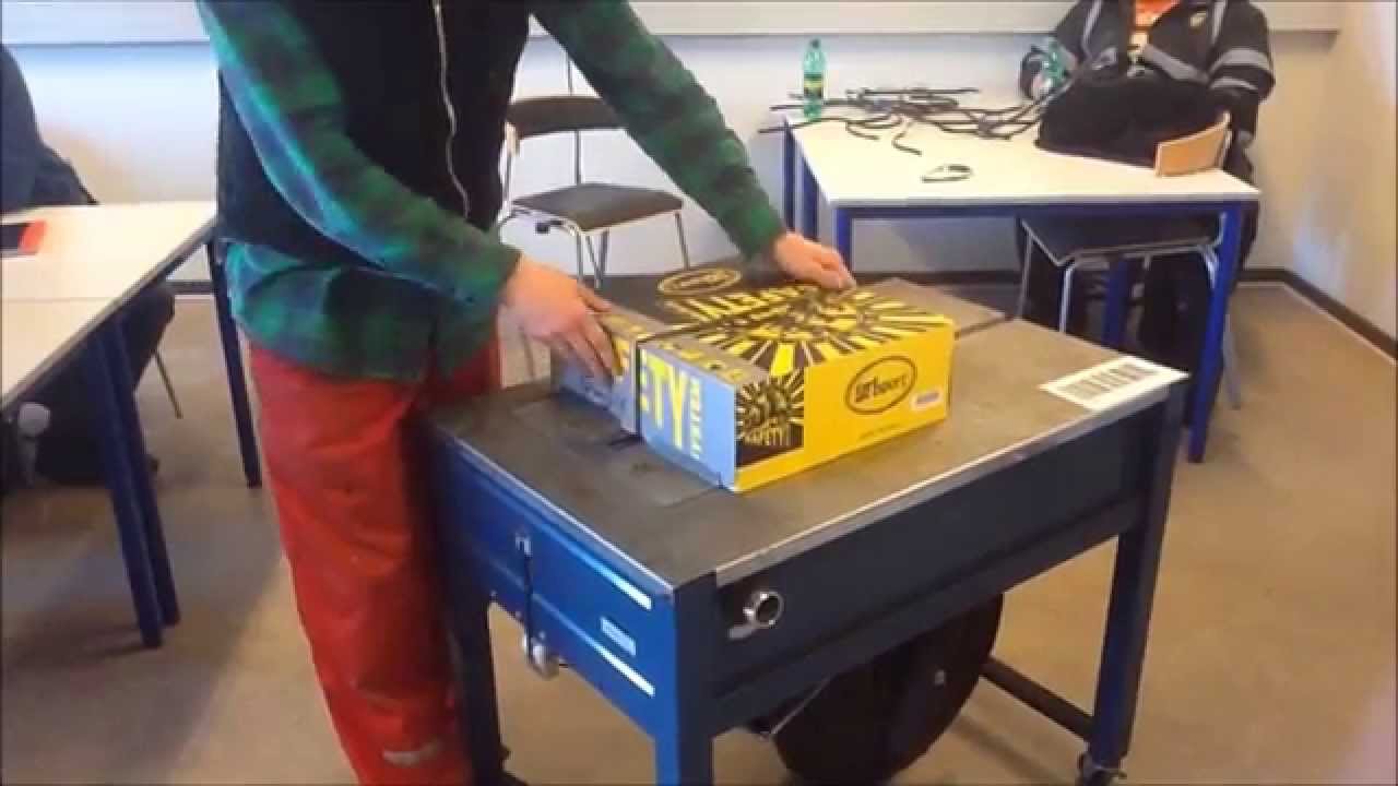 Instruktion til Strapex maskinen