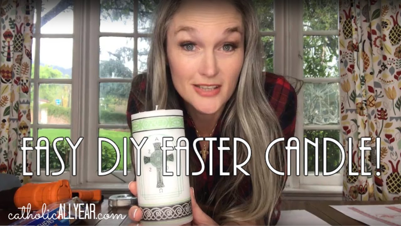 Easy DIY Easter Candle!