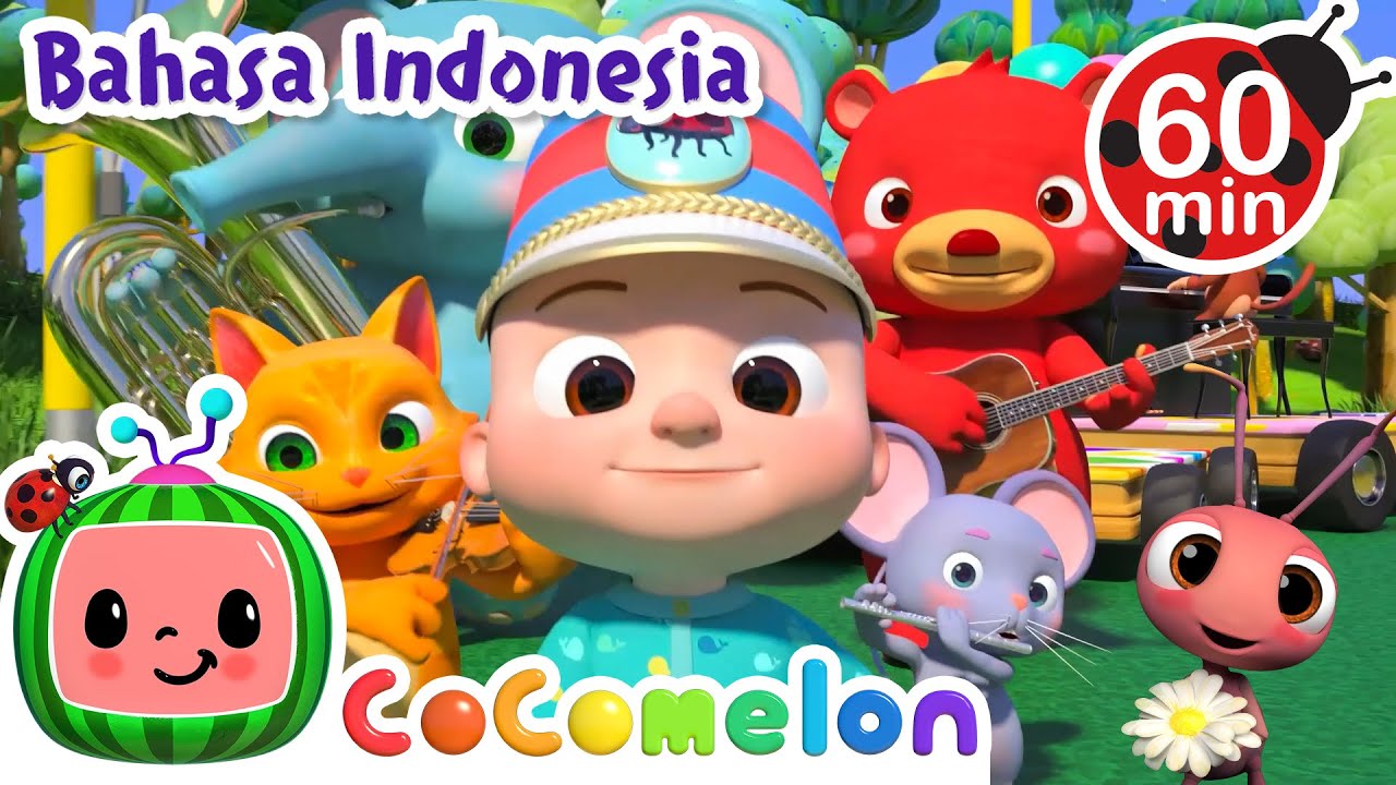 Lagu Parade Musik | CoComelon Bahasa Indonesia - Lagu Anak | Spesial Agustus Kemerdekaan Indonesia!