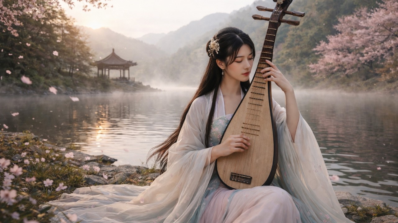 Calm Mind Healing Music – Traditional Pipa Instrumental with Nature Sounds