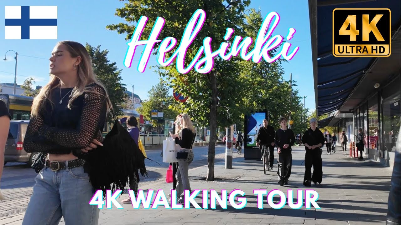 Helsinki 4K Walking Tour with Old Market Hall - 2025 Finland