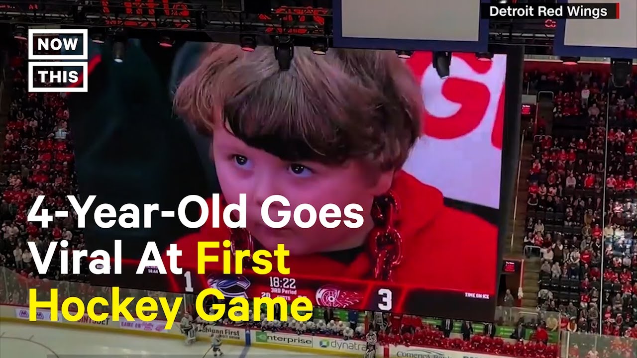 4-Year-Old Goes Viral For Attending First Hockey Game