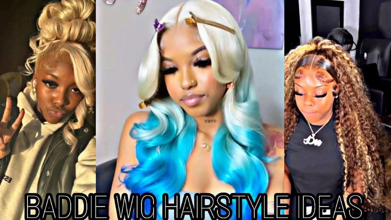 BADDIE WIG HAIRSTYLE IDEAS|KELS♡!|#blackgirltiktok #baddiewighairstyles