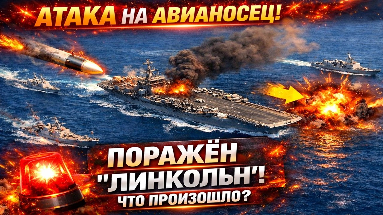 АТАКА НА АВИАНОСЕЦ! Поражён «Линкольн» — что произошло в море?