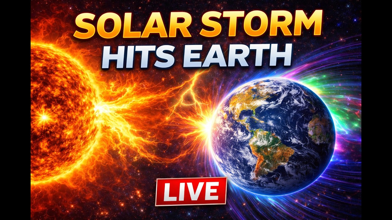 SOLAR STORM HITS EARTH &mdash; LIVE SUN ACTIVITY RIGHT NOW