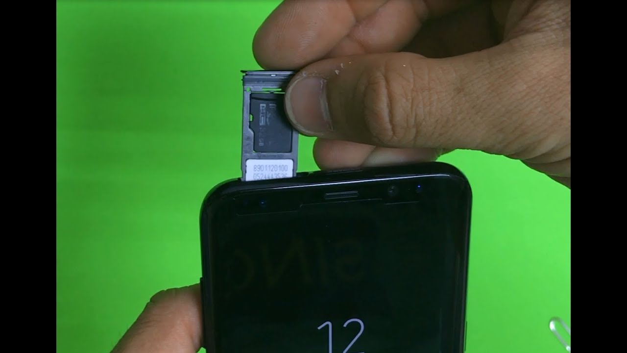 Samsung Galaxy S8 - Como instalar la tarjeta SIM y Memoria SD