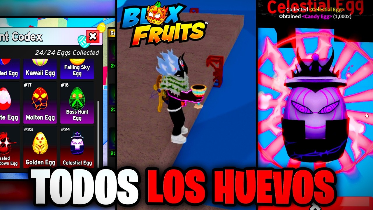 CONSEGU&Iacute; TODOS los HUEVOS de PASCUA en Blox Fruits🐰 (Gu&iacute;a Completa)