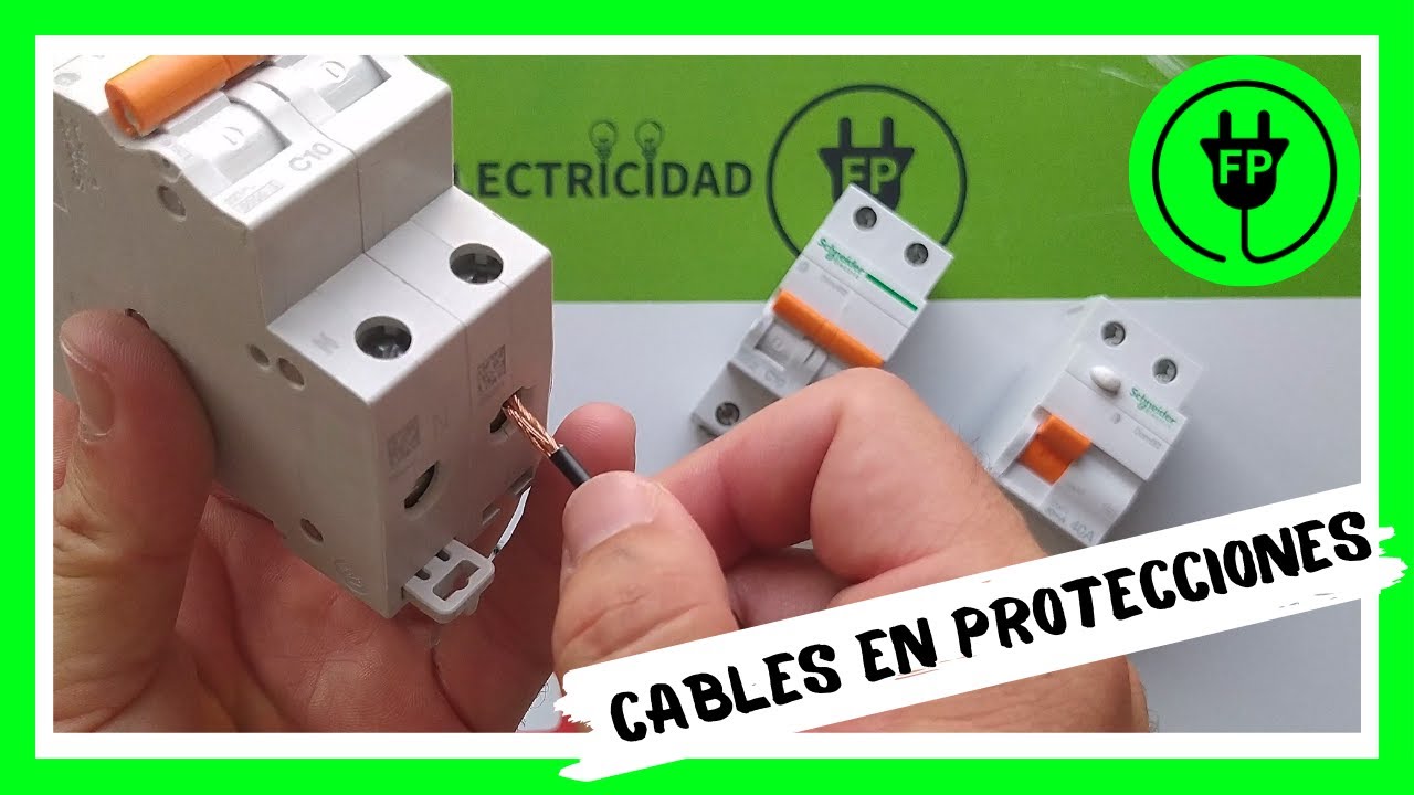 Conexi&oacute;n de cables (conductores el&eacute;ctricos) en aparamenta / protecciones