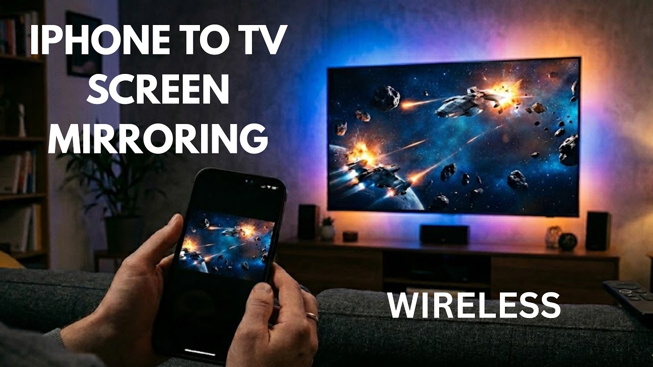 How to cast any iPhone to any TV (Wireless) over wifi #mirroring