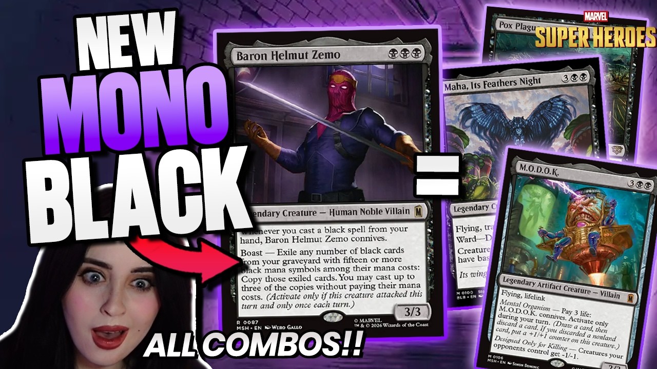 We Reached New Levels of EVIL!😈 | Mono Black Baron | Marvel Standard MTG Arena