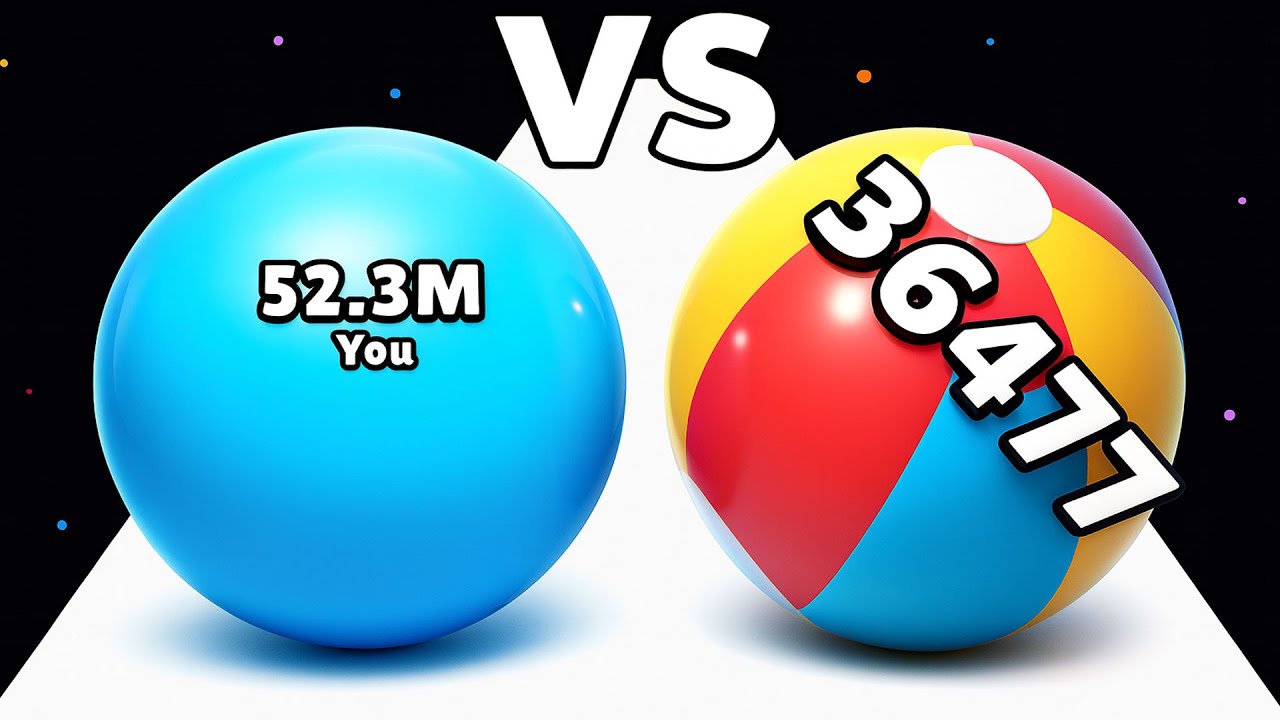 Rolling Balls Swallowing 🔵 vs Stickman Ball ⚫ ASMR Gameplay | Satisfying Ball Run Math Games WE5377