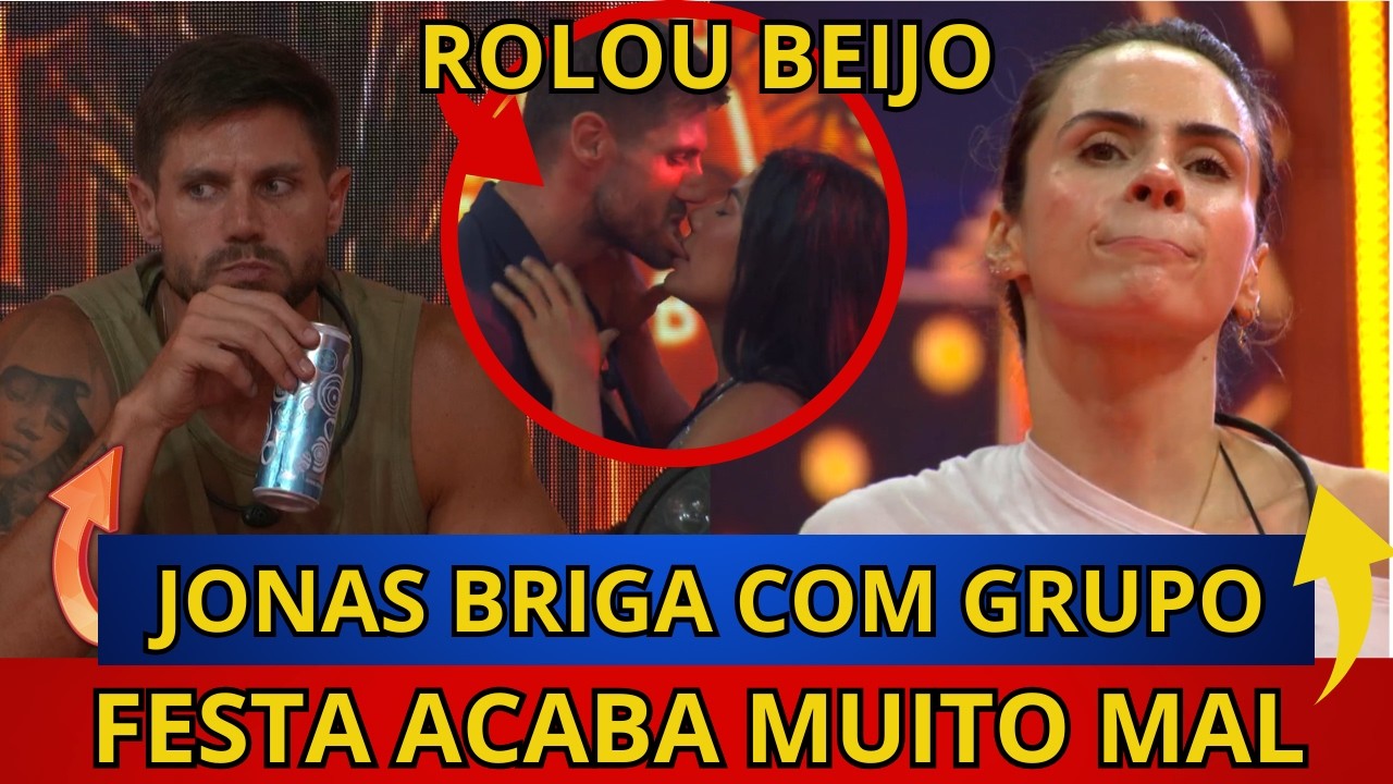 🔴BBB26: CAOS, Milena PASSA DOS LIMITES, Jonas PERDE A CALMA E BRIGA COM GRUPO, Marciele BEIJA Jonas.