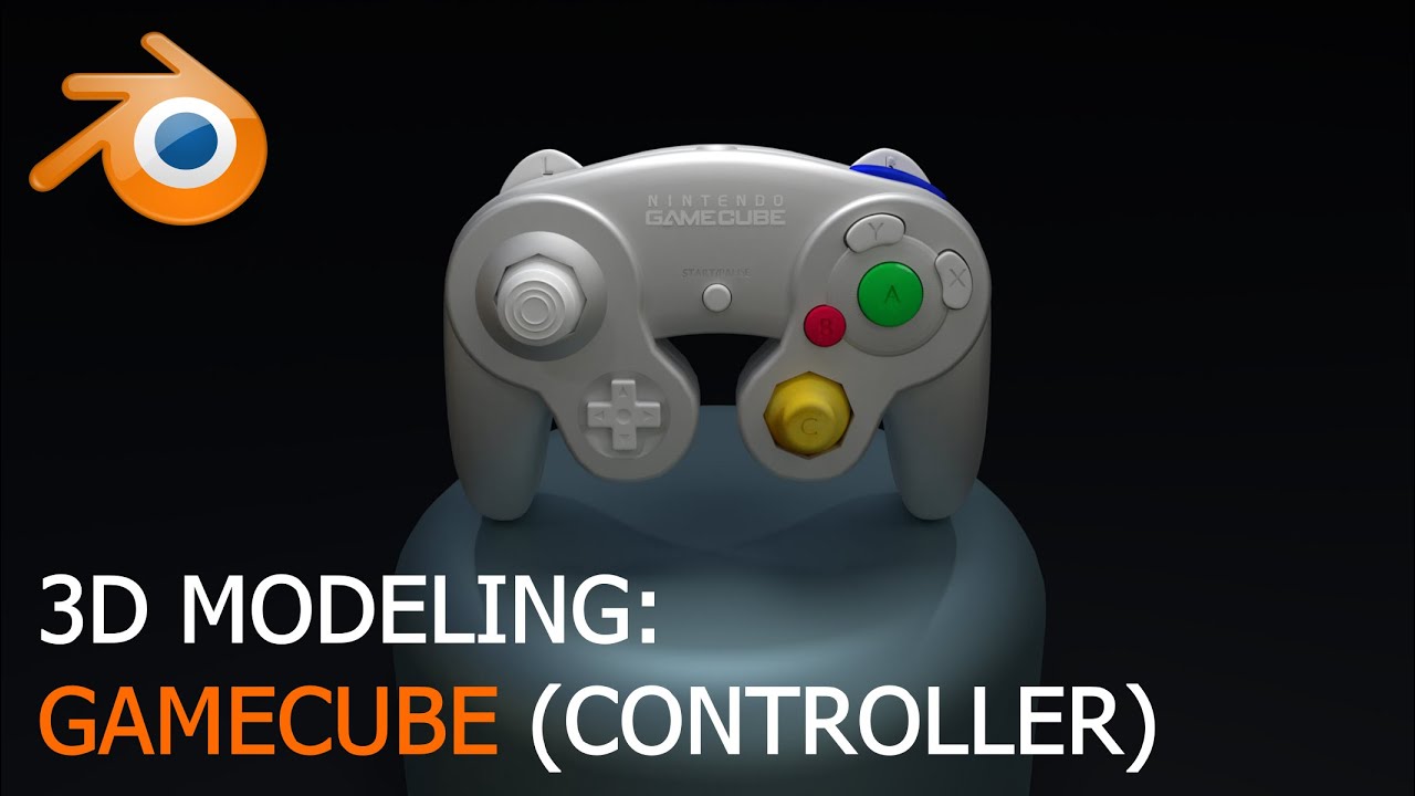 3d Modeling: Gamecube Controller - Full Video