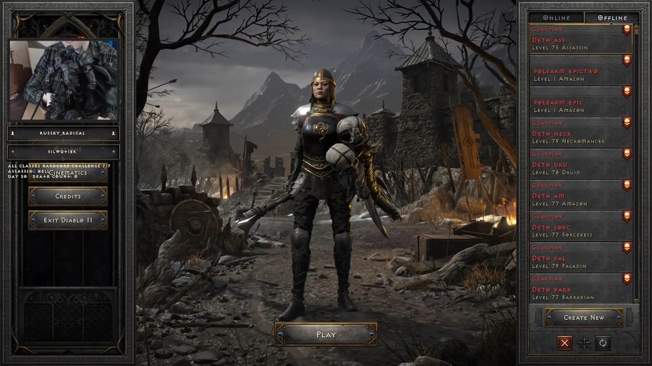 All classes Hardcore challenge - Day 20 - Assassin | Diablo 2: Resurrected | Final