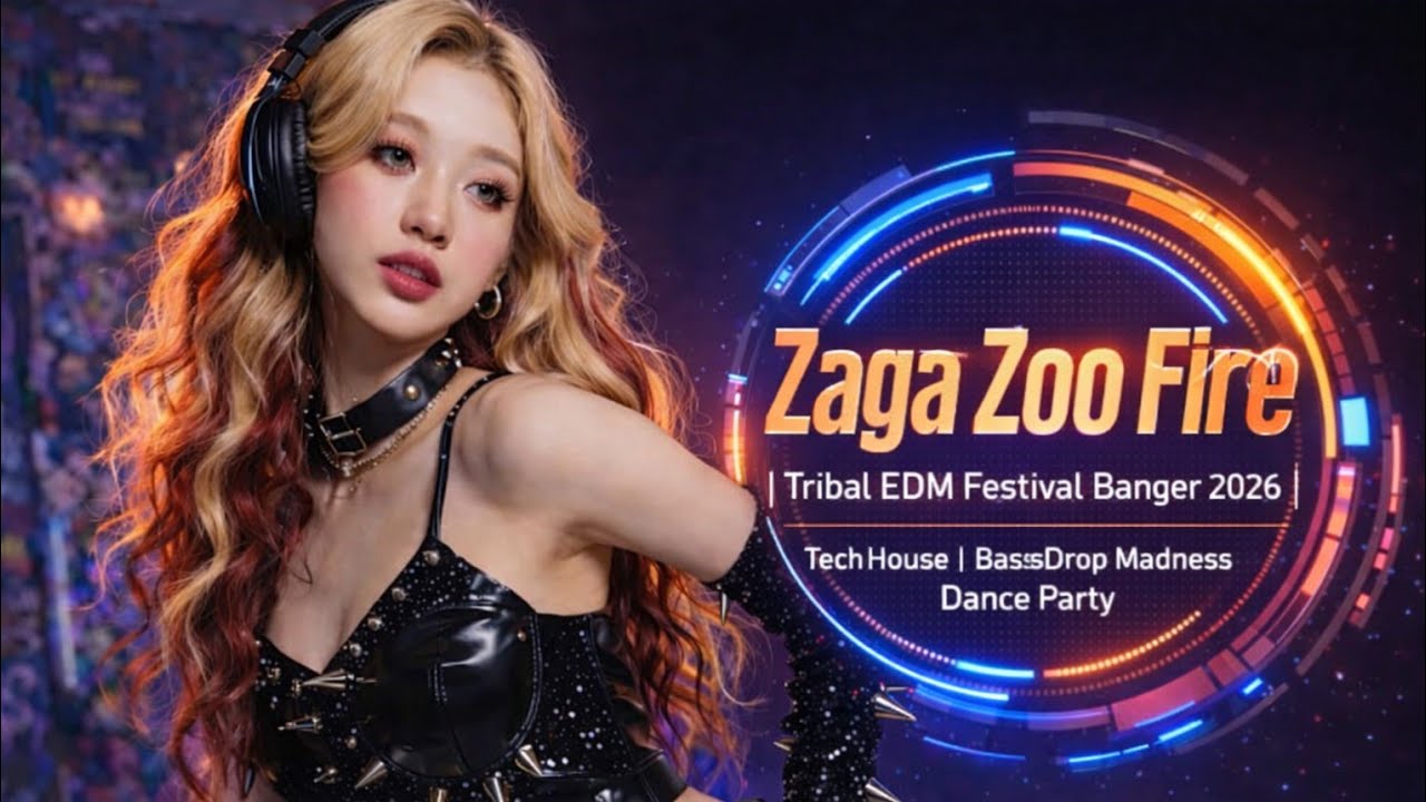 Zaga Zoo Fire | Tribal EDM Festival Banger 2026 | Tech House | BassDrop Madness | Dance Party