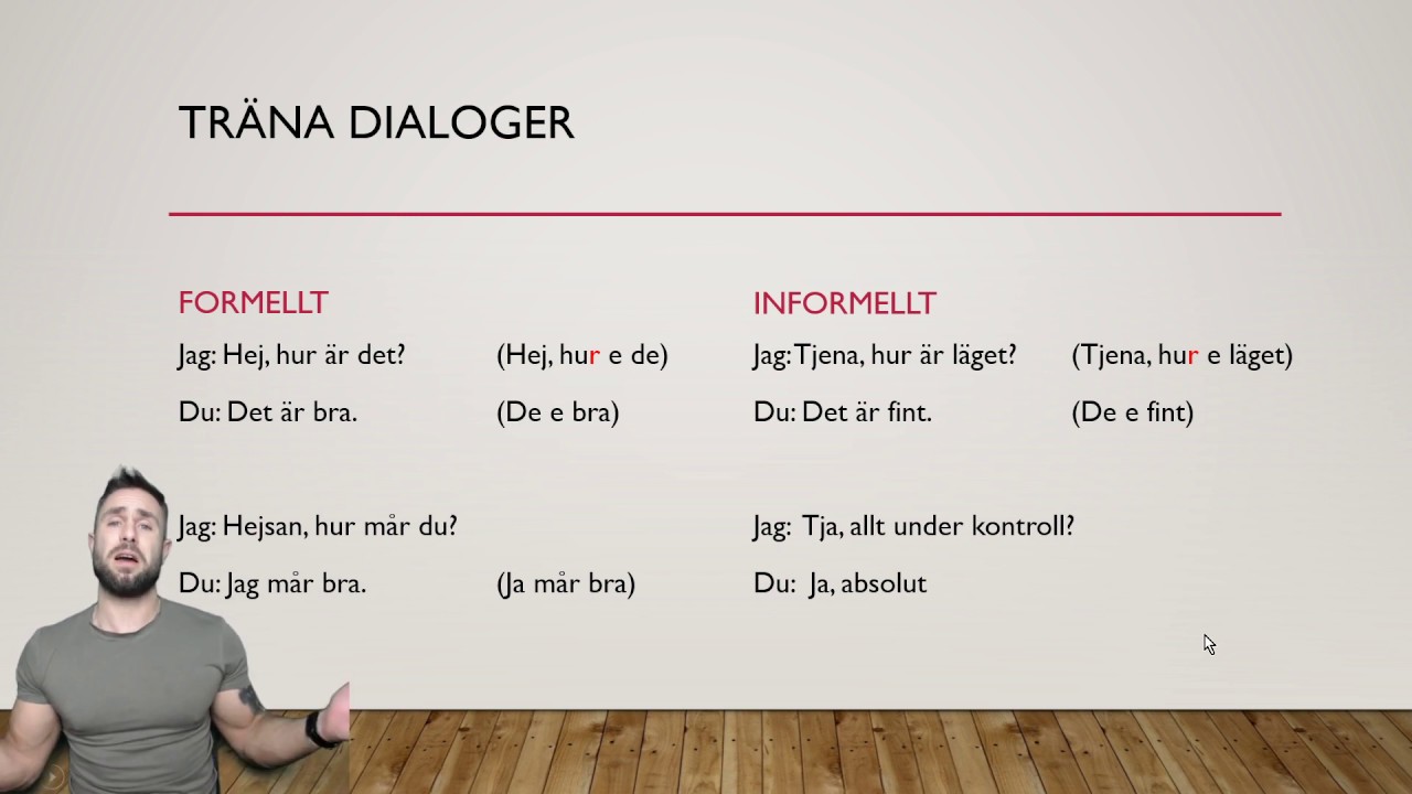 Lär dig hälsa och ställa frågor i olika situationer - Del 1