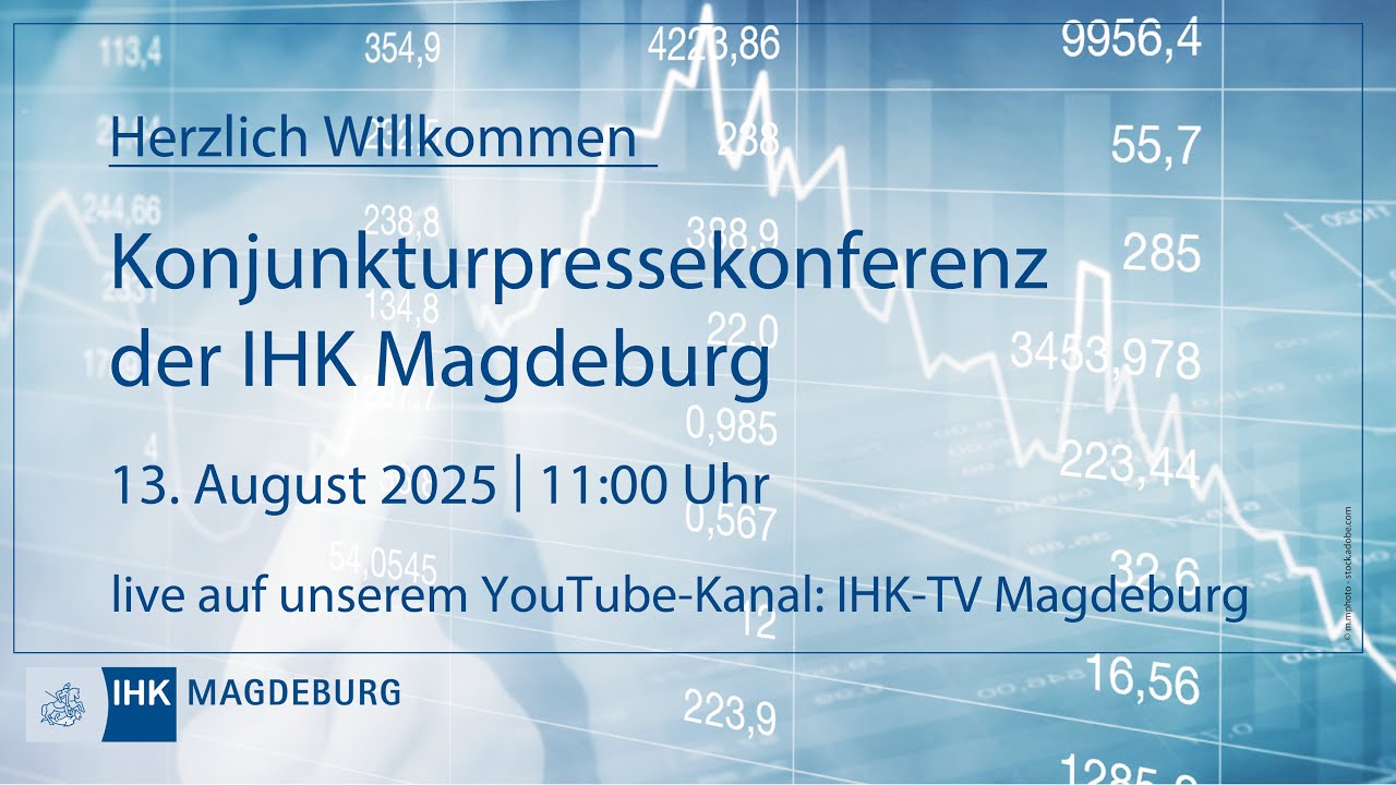 13.08.2025 Konjunkturpressekonferenz der IHK Magdeburg