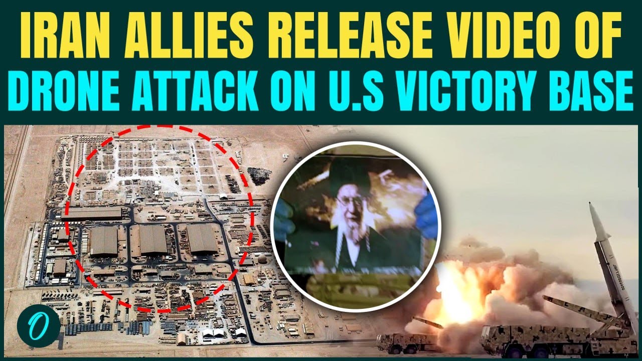 UNSEEN Video Of Iran Allies POUNDING U.S. Camp Victory With Kamikaze Drones | Baghdad Airport Bombed