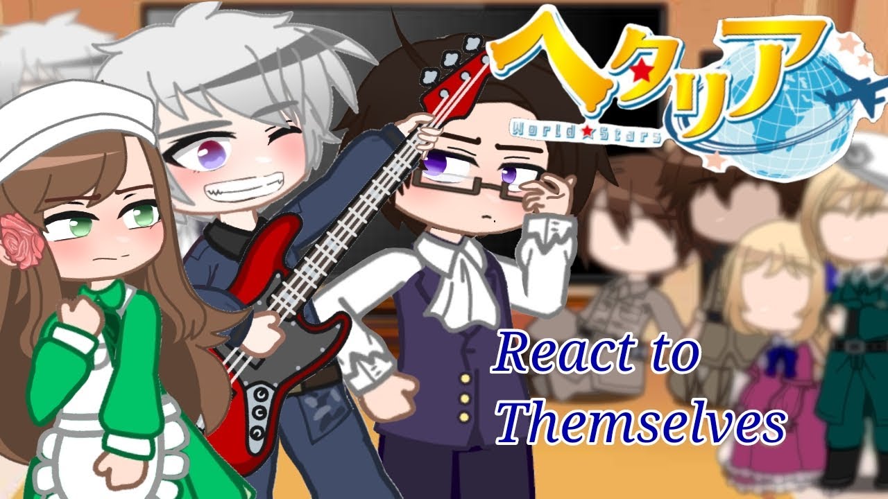 |Hetalia characters react to themselves|p2|1/3|lazy|video reaction|| Macos_Sifesteggia ||