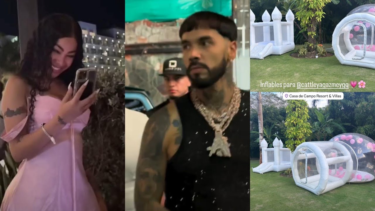 Yailin  hablando con anuel AA para el cumpleaños de cataleya 