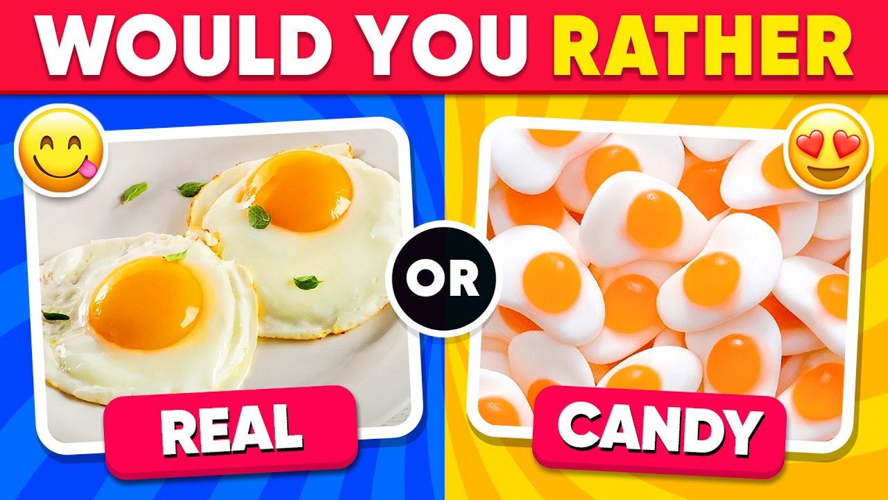Would You Rather - Real Food vs Candy Edition 🍕🍬🍫 Quiz Unicorn