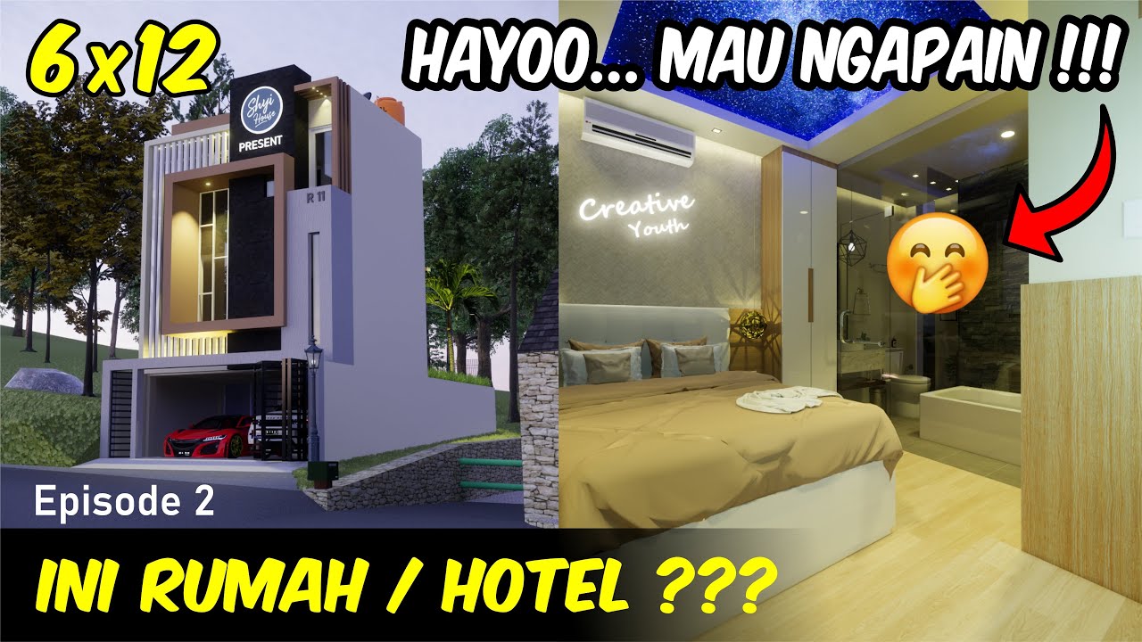 WOOOW..!!! rumah ini punya BIOSKOP XXI & KOLAM RENANG PRIBADI hanya dengan lahan rumah 6x12 meter