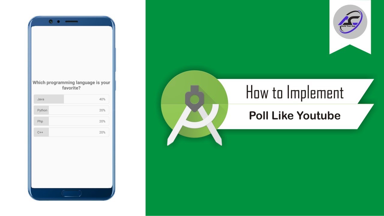 How to Implement Poll Like Youtube in Android Studio | PollLikeYoutube | Android Coding